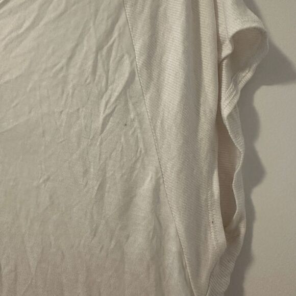 NWOT Lanston White Ribbed Tee/T-shirt/Tshirt New w Defects Size XS - Picture 5 of 5